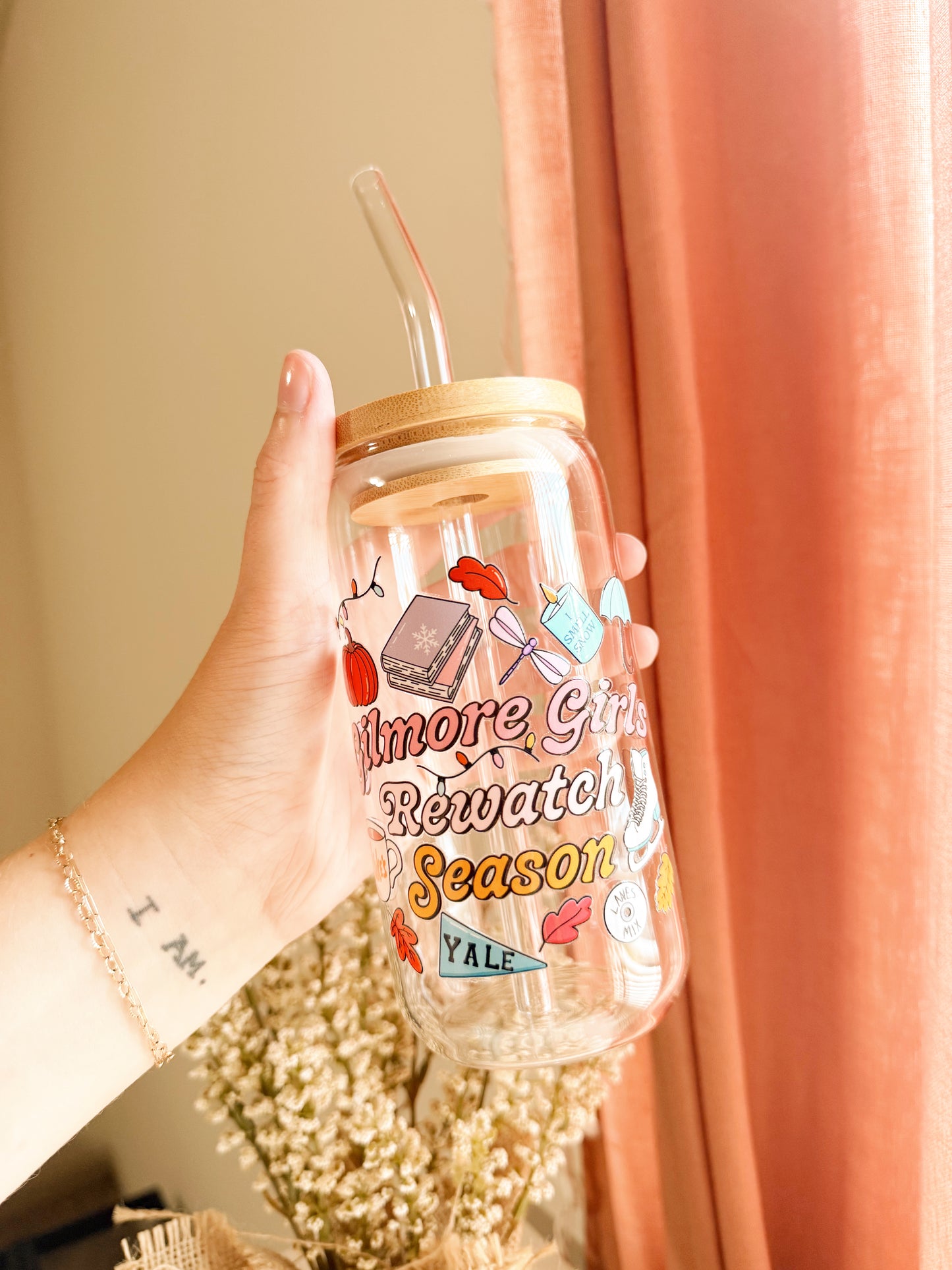 Fall 12oz Glass Cups
